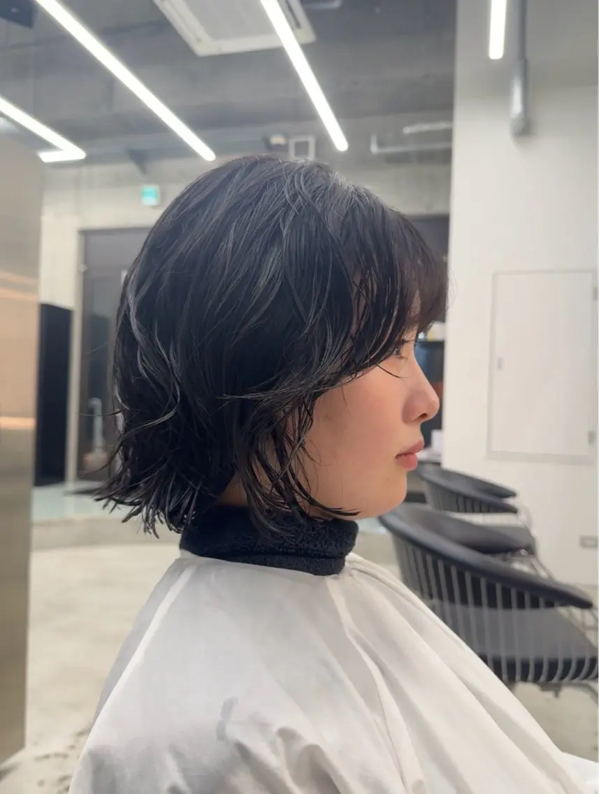 パーマ カット パーマ saki|透明カラー ドライパーマ.パーマのヘアスタイル