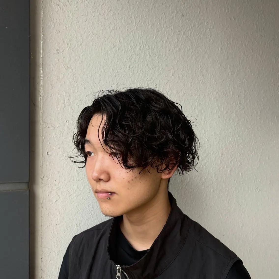 パーマ 綱川 琉生のヘアスタイル