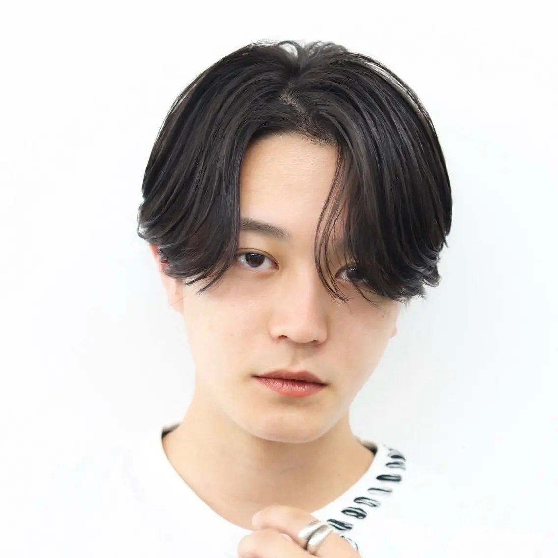 ショート カラー パーマ メンズ ヘアカラー 木代 ひめりのヘアスタイル