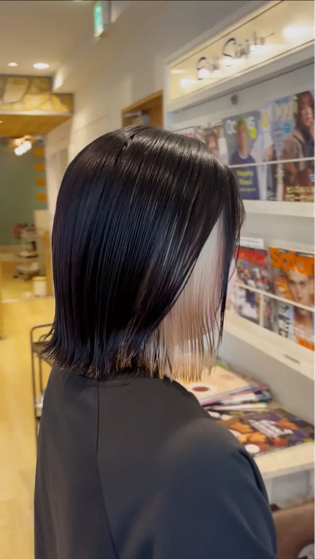 ショート カラー ヘアカラー トリートメント 新宿/ 新井彩斗のヘアスタイル