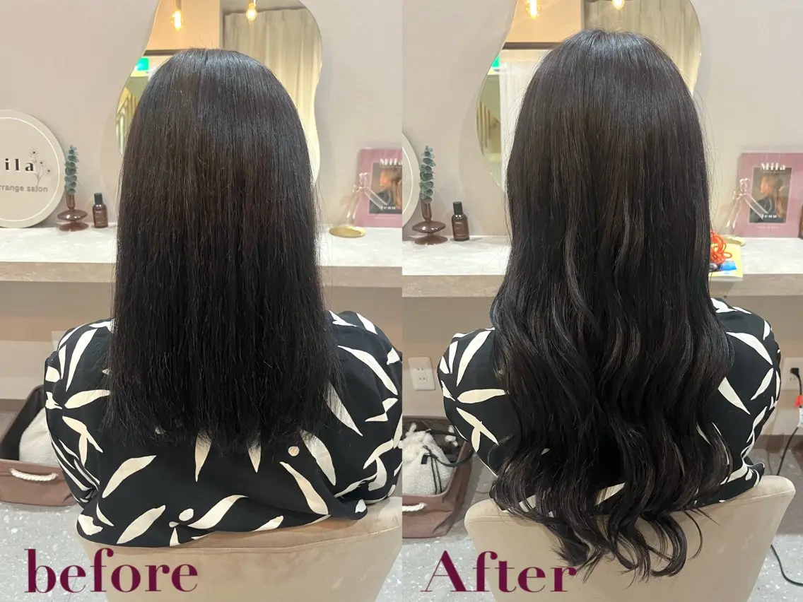 ロング ヘアアレンジ エクステ Mila Akariのヘアスタイル
