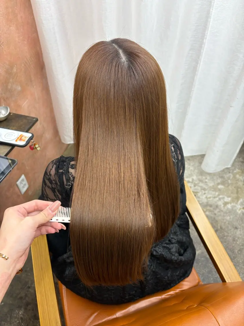 ロング ヘアカラー トリートメント Retsu /UniQのヘアスタイル