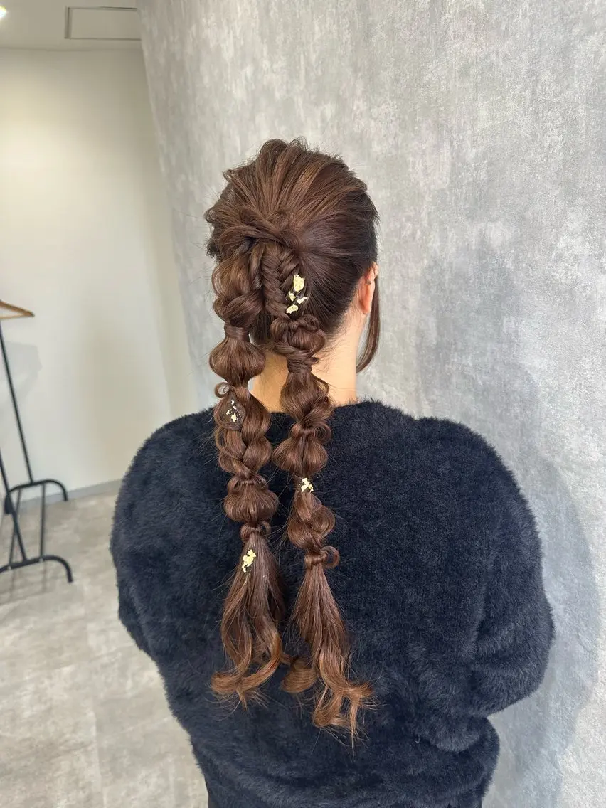 ロング ヘアアレンジ ロング ヘアセット Rangali nanamiのヘアスタイル