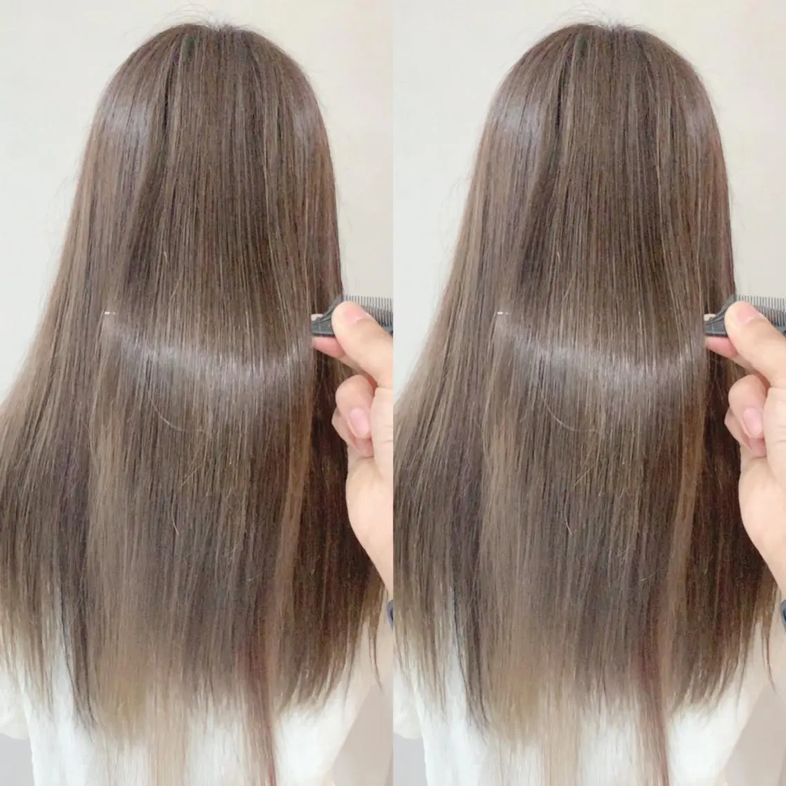 ロング 髪質改善 髪質改善カラーのヘアスタイル