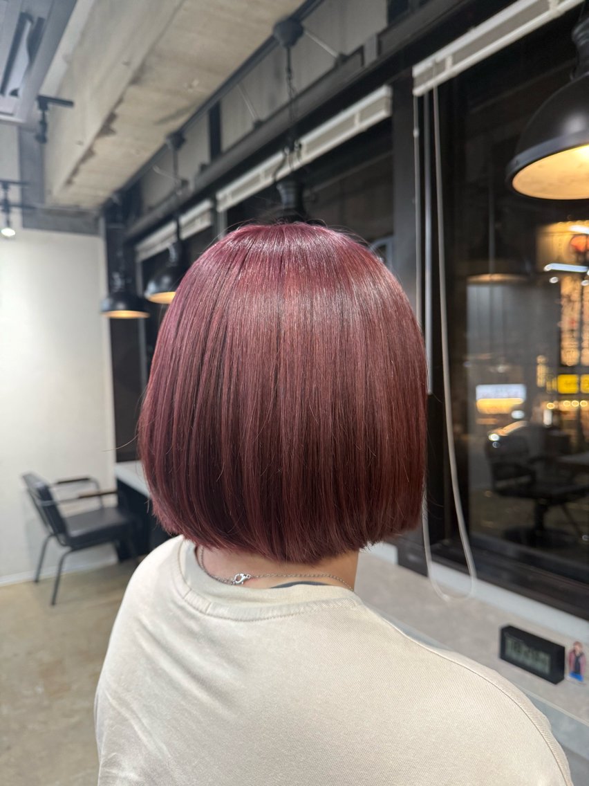 カラー ヘアカラー ルシ🎨/ハイトーン 個性派/グレージュのヘアスタイル