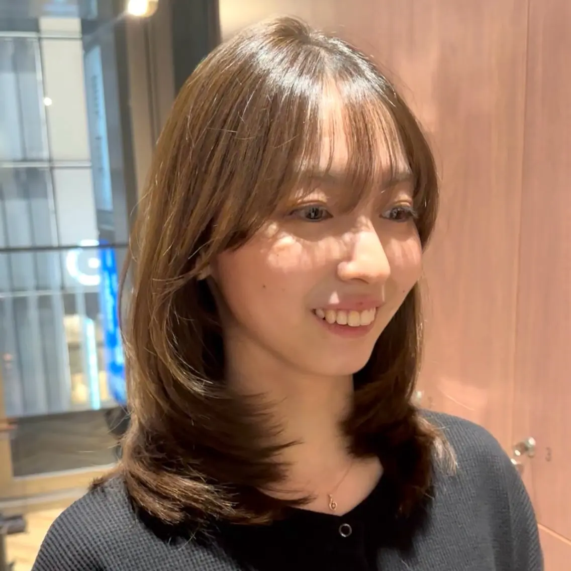 ミディアム ミディアムレイヤー 顔周りカット レイヤーカット 似合わせカット カット ヘアカラー トリートメント 骨格診断/宮澤瑞穂 ボブ/レイヤー/銀座のその他イメージ