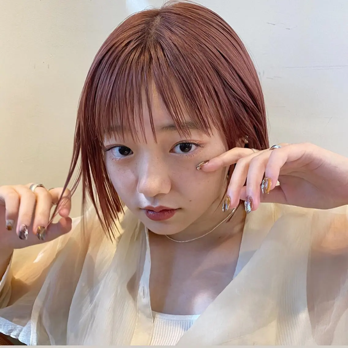 カラー ヘアカラー 奈良 彩華のヘアスタイル