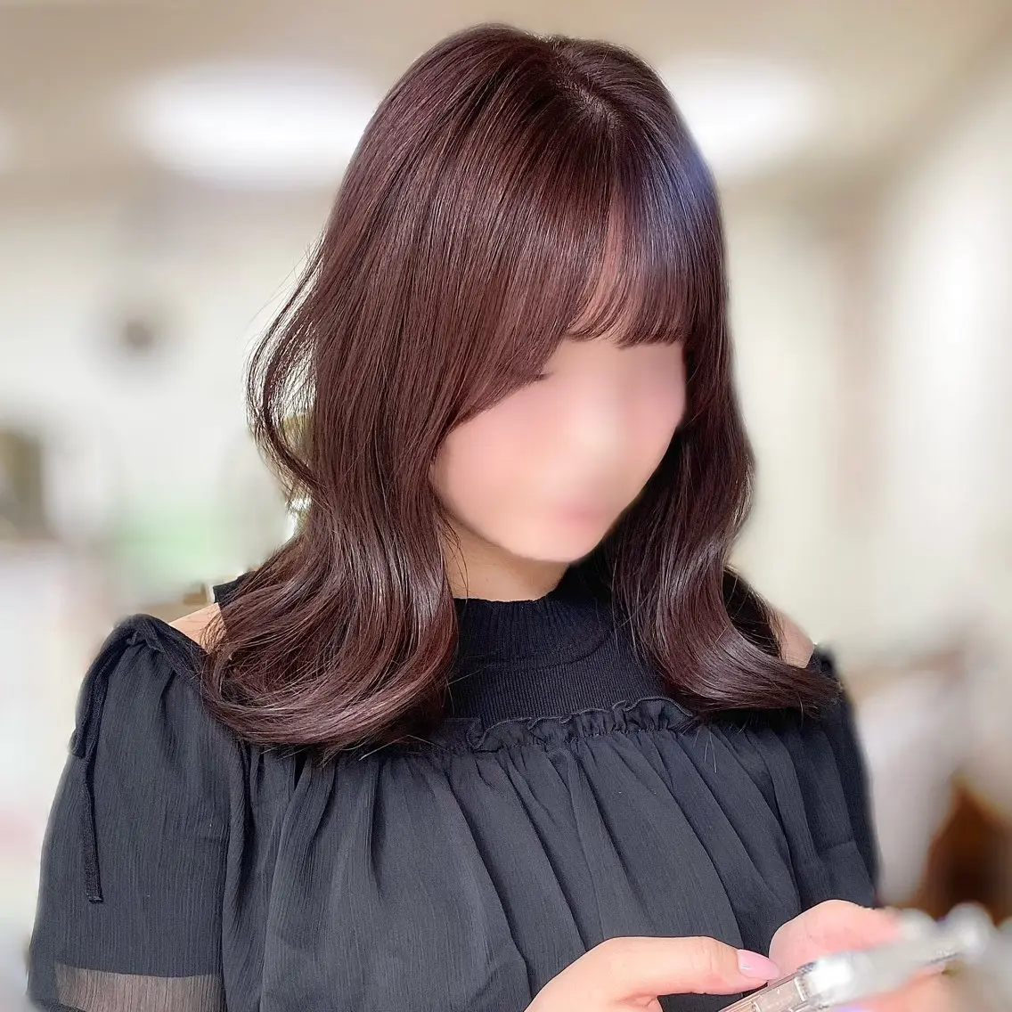 セミロング カラー ブリーチ ラベンダーカラー ブリーチなしカラー ピンクカラー ピンクラベンダー ヘアカラー トリートメント 🥣 hashi 🛋️のヘアスタイル