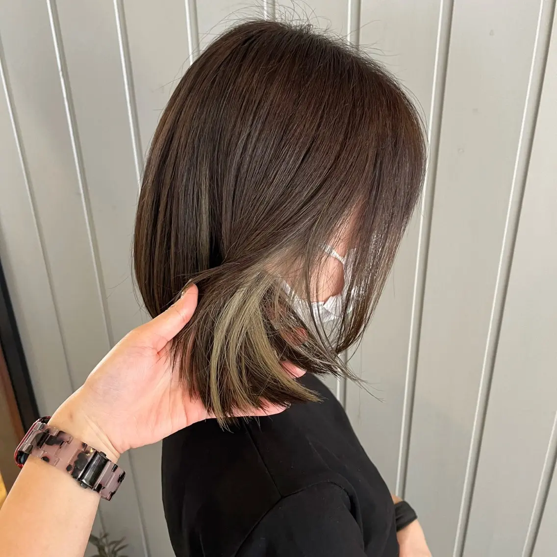 ミディアム ボブ 田中 結月のヘアスタイル