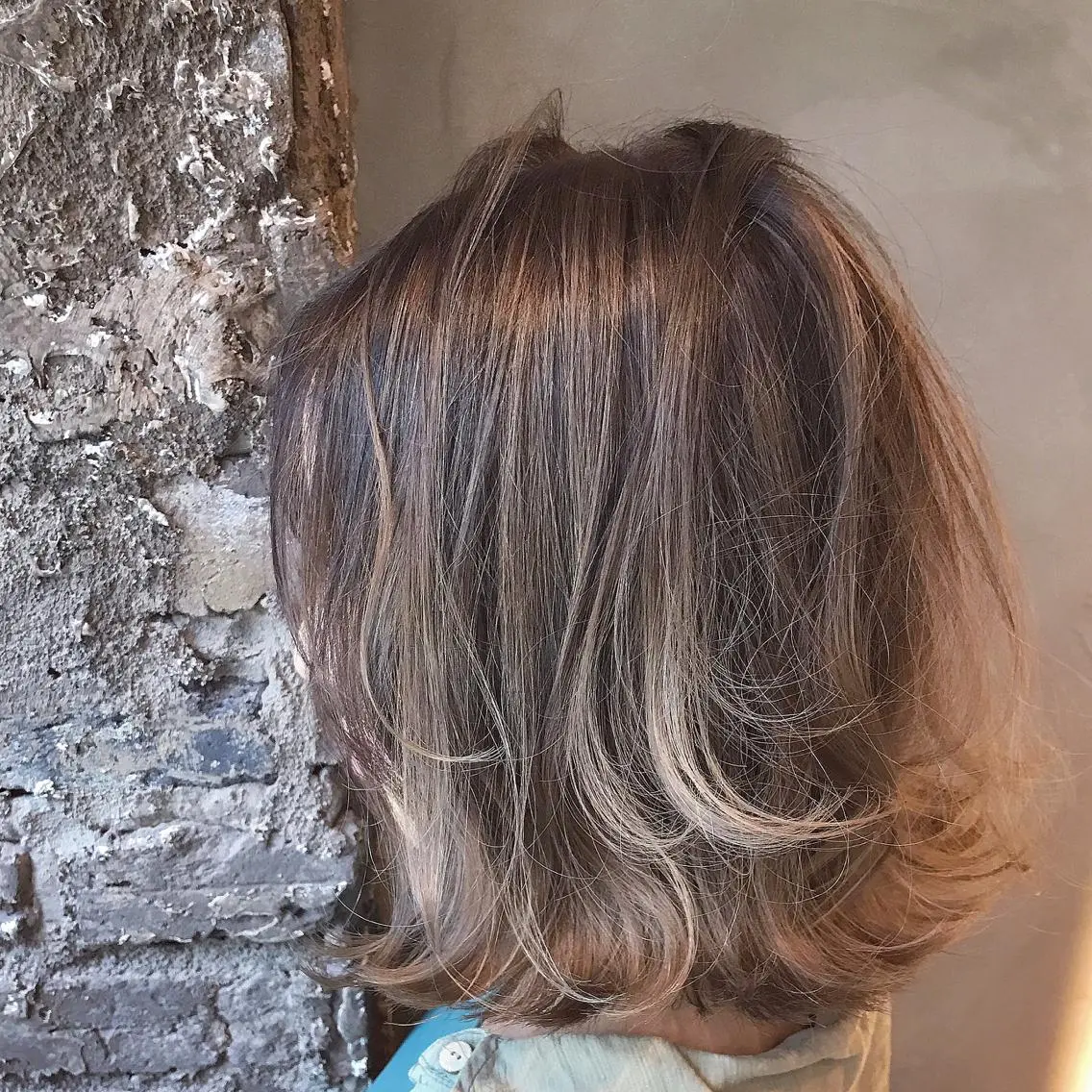 ミディアム カラー パーマ ハイライトカラー イルミナカラー ハイライト 髪質改善 Daisukiのヘアスタイル