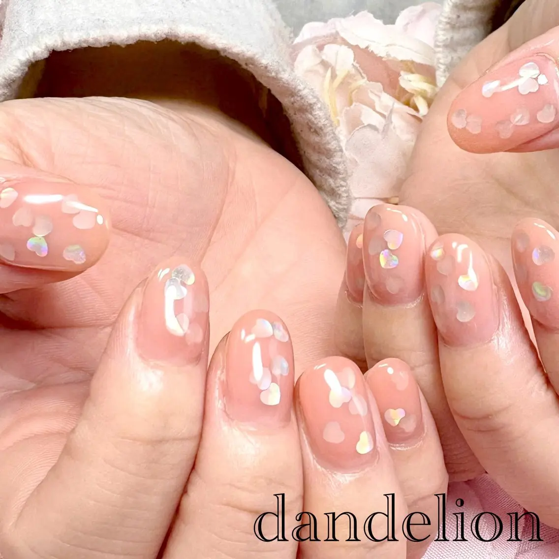 ネイル ハンドネイル ハンドケア dandelion ダンデライオンのネイルデザイン