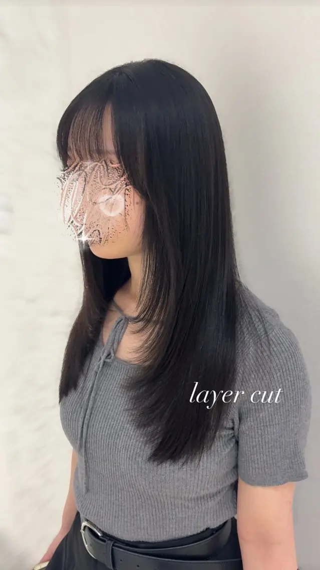 ロング 縮毛矯正 似合わせ🌿 AYAKAのヘアスタイル