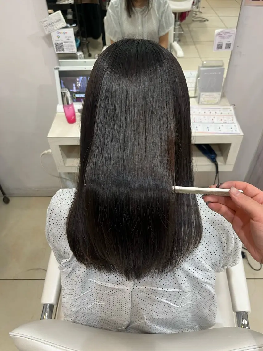 セミロング カラー 髪質改善 ヘアカラー 🤎ベージュカラー/ 髪質改善/山岸🤎のヘアスタイル