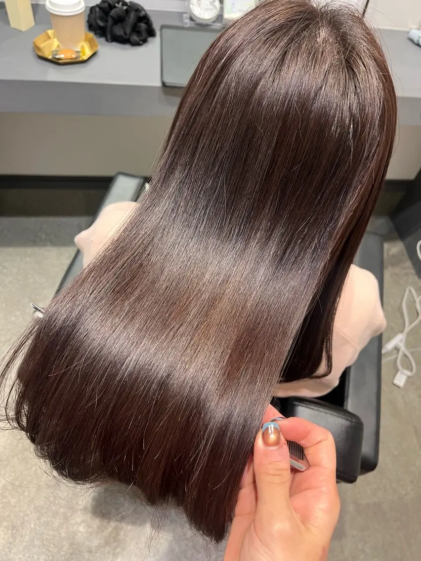 カラー ラベンダーカラー 髪質改善 カット ヘアカラー トリートメント 堀越 エリのヘアスタイル