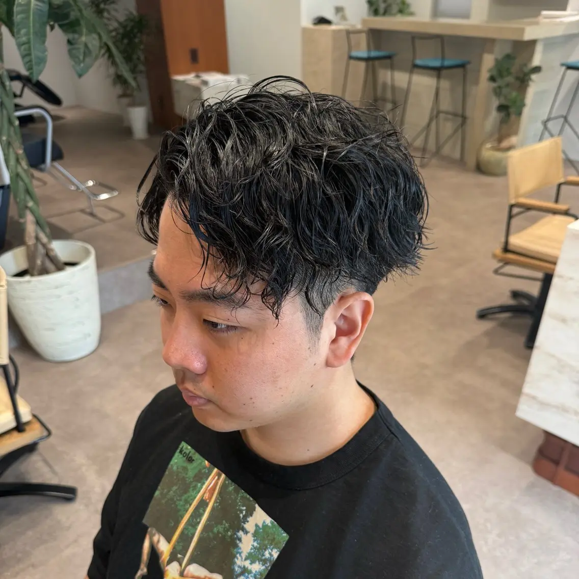 ショート パーマ メンズ カット パーマ Ryosuke /waltのヘアスタイル