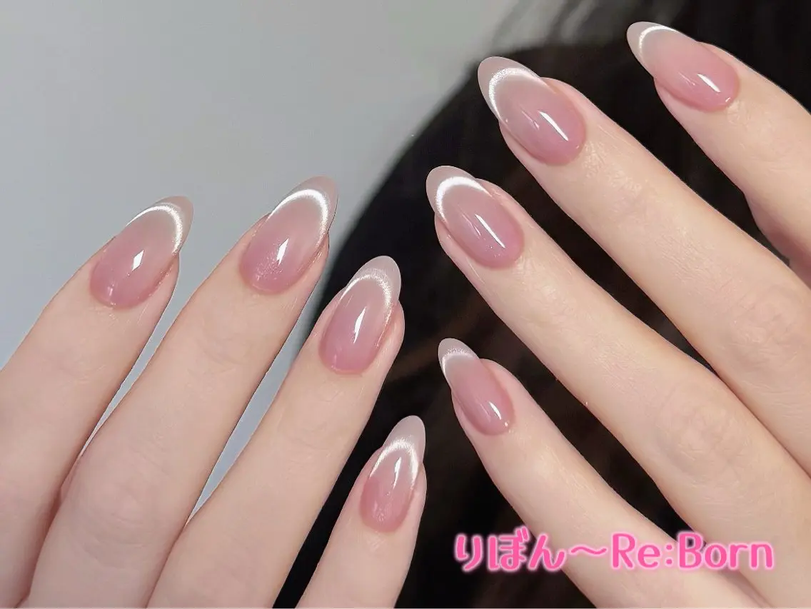 ミディアム ハンドネイル りぼん Re:Bonrのネイルデザイン