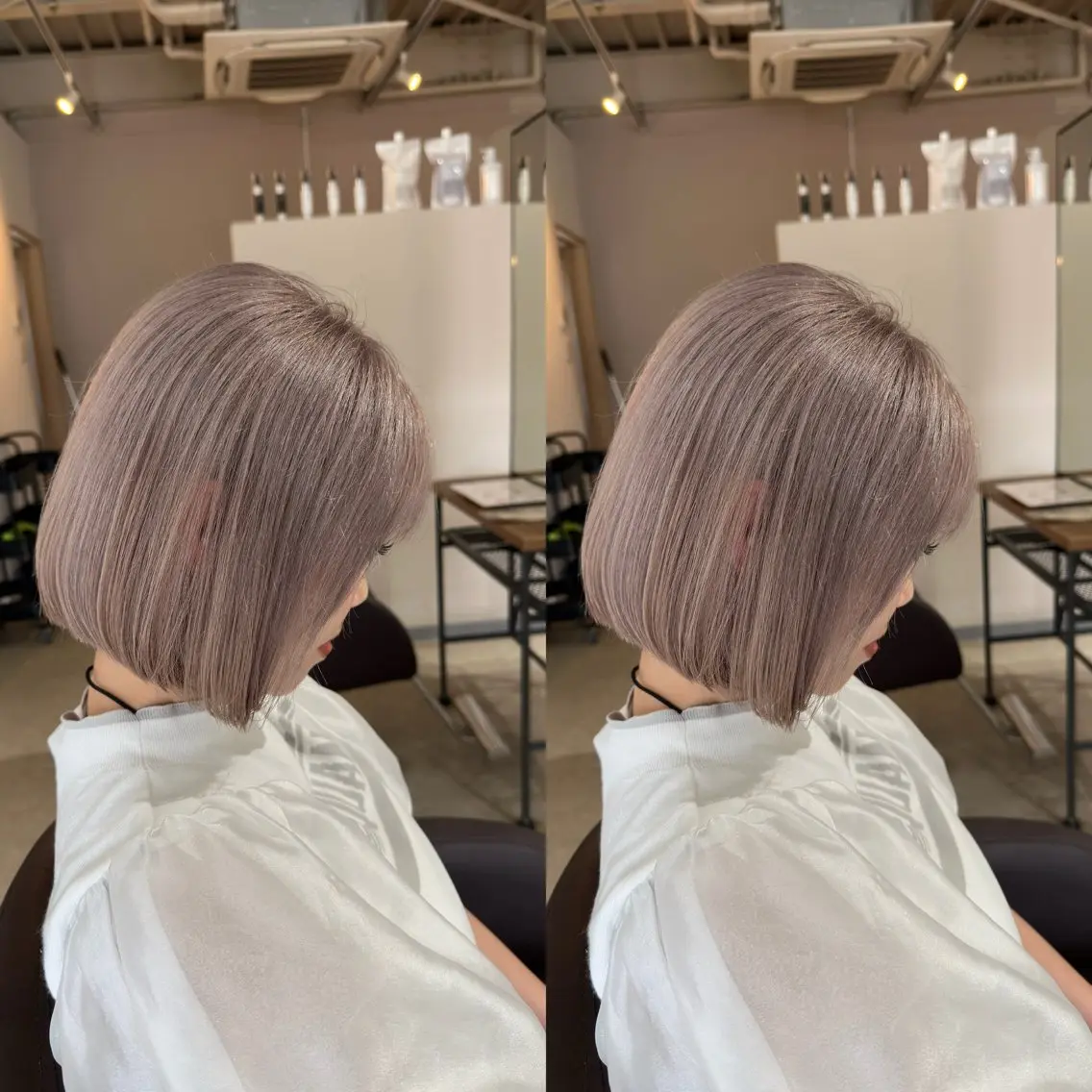 学割24歳以下限定🇰🇷ケアブリーチ+カラー🩵+瞬間髪質改善クイックトリートメント¥26400→¥15980の写真