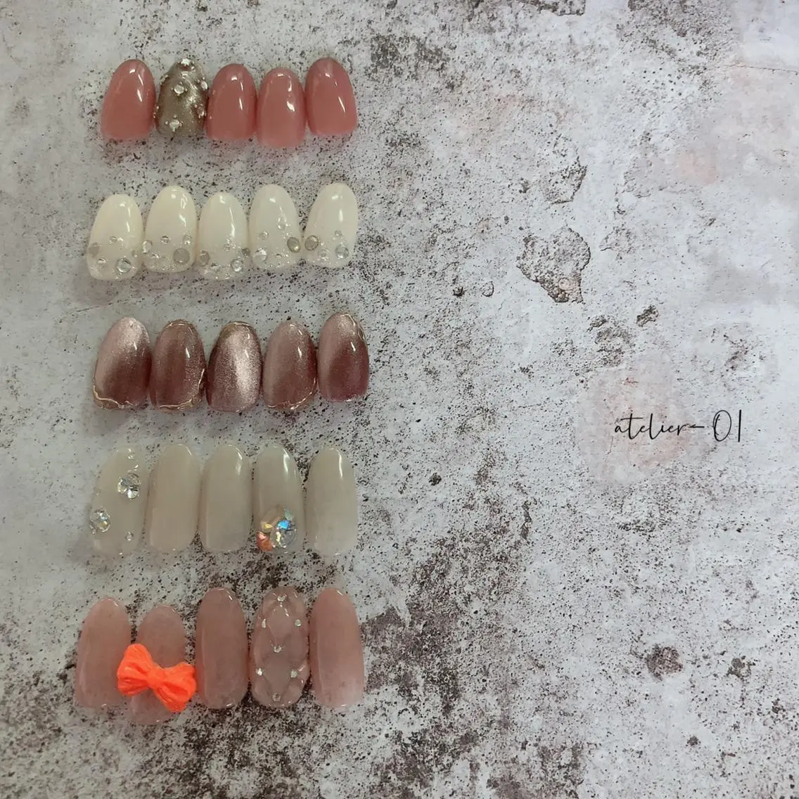 ♥ハンド♥韓国•ワンホン風ネイル(オフ込み)の写真