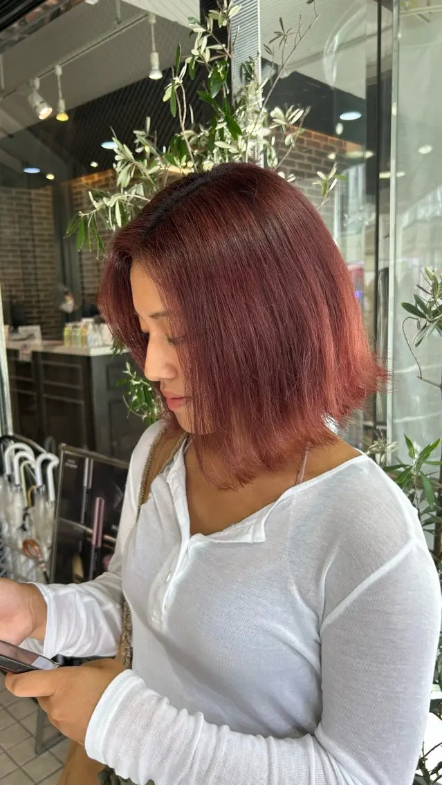 ショート カラー ヘアカラー トリートメント まつげ/ヘア AYAKA🌙のマツエク・マツパデザイン