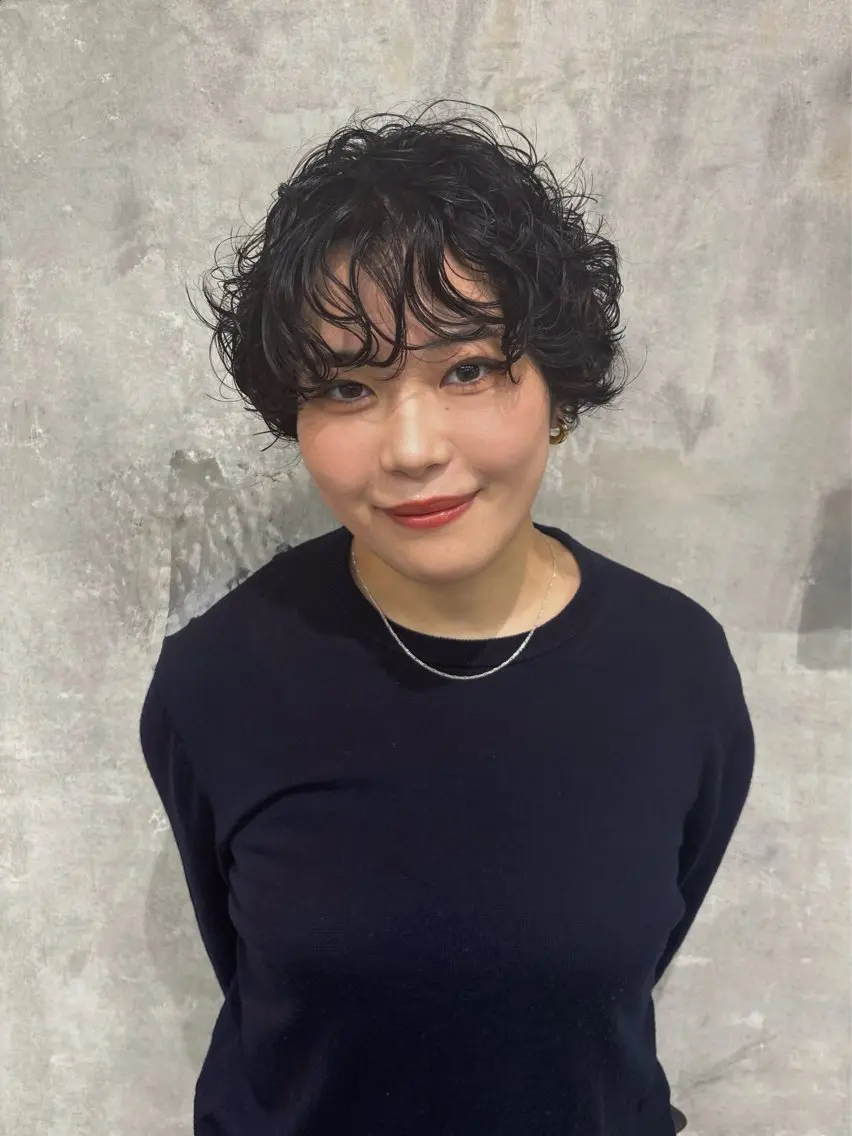ショート カット パーマ ショート・ボブ 🌈chinaのヘアスタイル