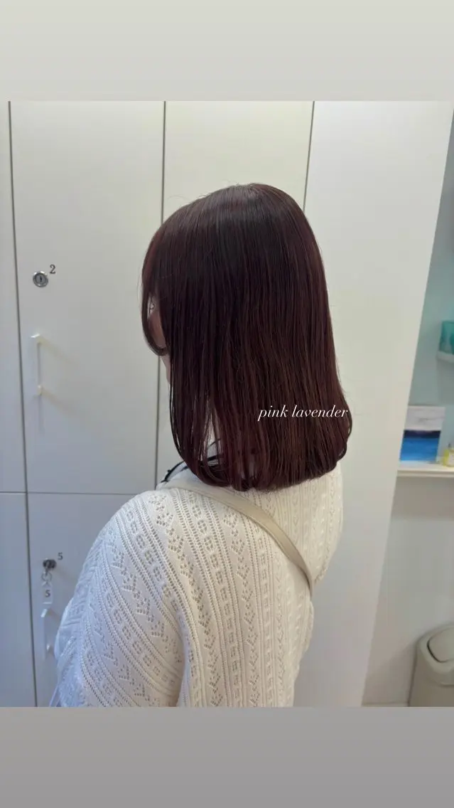 ミディアム ParveMix 宮﨑 梨里のヘアスタイル