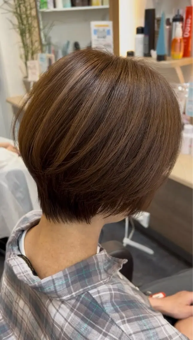 ショート カラー 質感カット × 清潔 感カット　Hiroのヘアスタイル