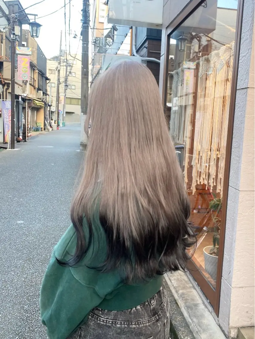 ロング ヘアカラー トリートメント MORISHITA HARUKAのヘアスタイル