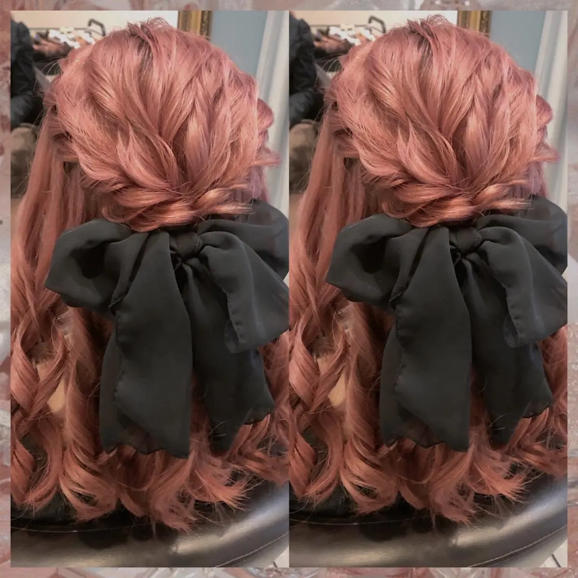 セミロング ヘアアレンジ ハーフアップ Kanami ❤︎のヘアスタイル