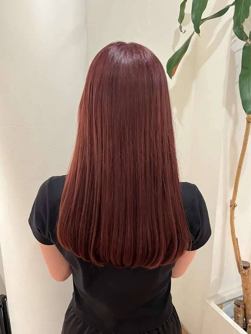 暖色カラー(ダブルカラー)🍒❤️の写真