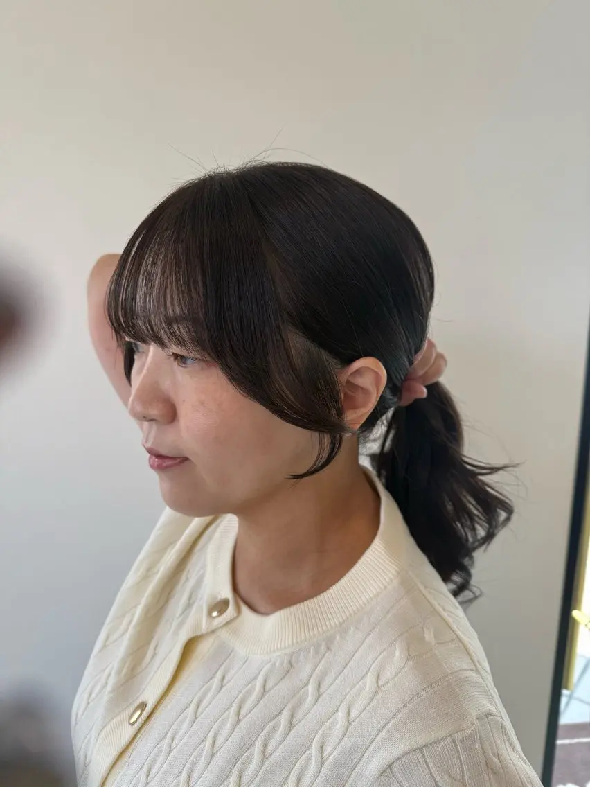 【可愛い顔周りヘア🪄︎︎】カット➕顔周り部分縮毛矯正➕3stepTrの写真