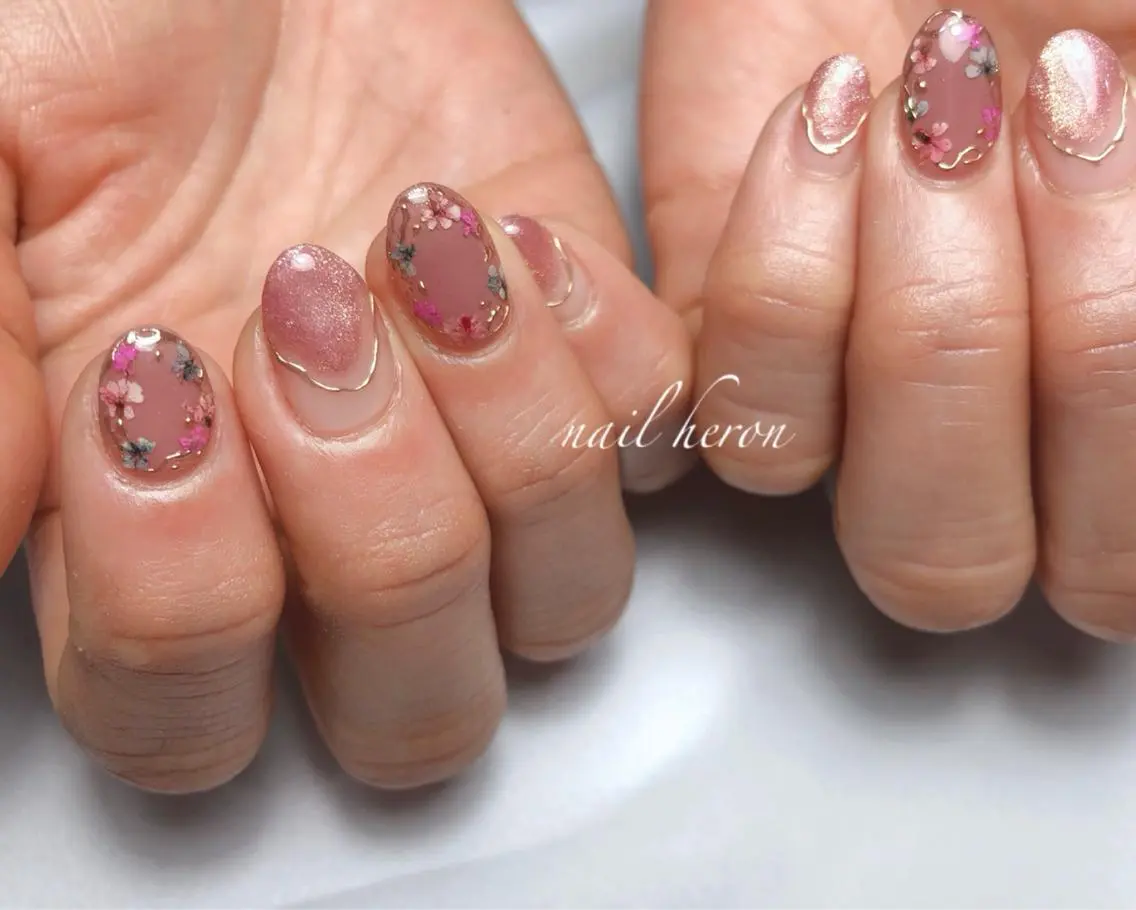 ネイル ハンドネイル saki_ nail heronのネイルデザイン