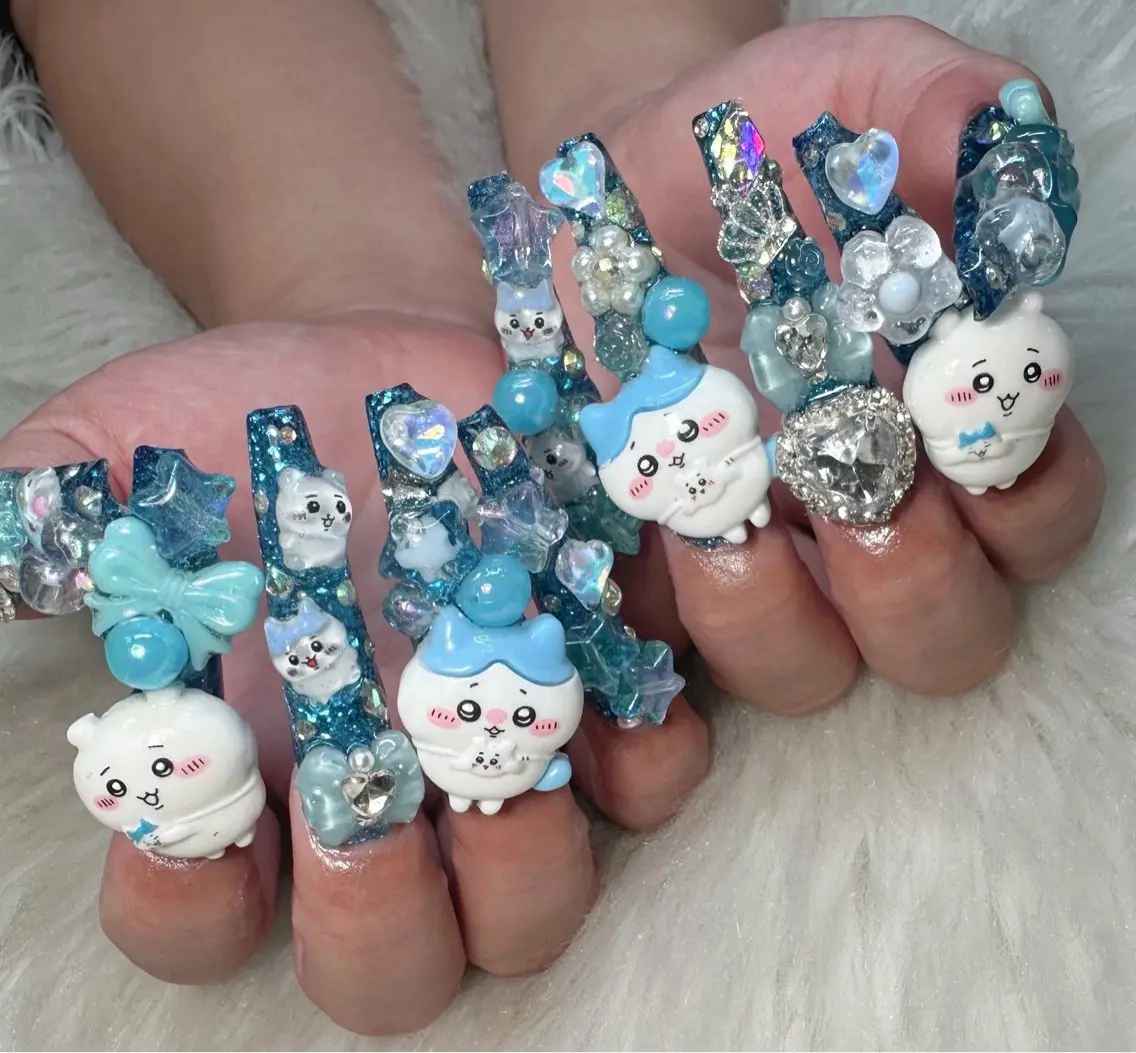 ネイル ロングネイル 持ち込み スーパーロングネイル bianca南風原店 imanishiのネイルデザイン