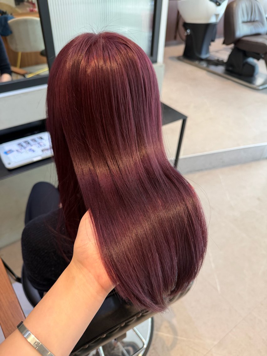 セミロング オリーブカラー🫒/ ハッシュカット/みゆのヘアスタイル