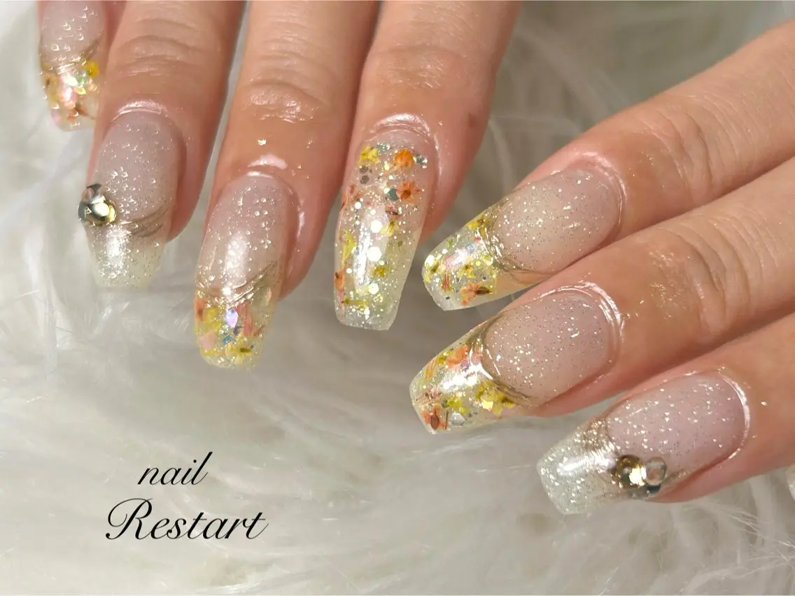 ロング ハンドネイル Restart YURIのネイルデザイン