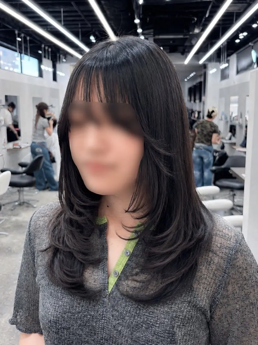 ロング カット カット￥1100 🎀Yuri︎のヘアスタイル