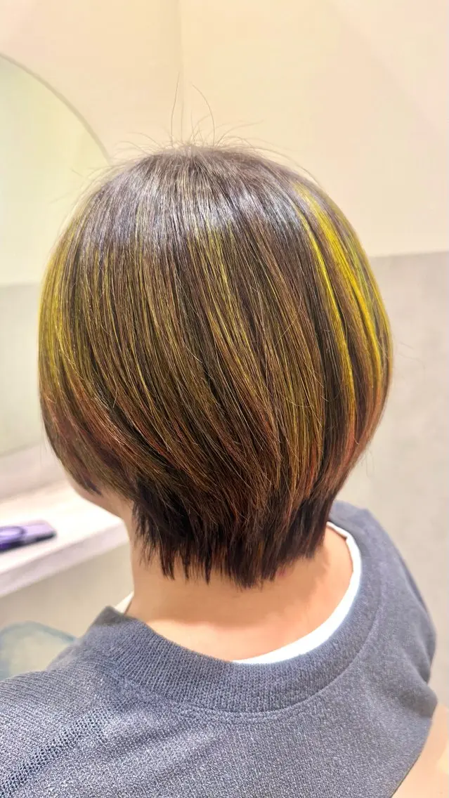 ショート カラー カット ヘアカラー 🌼デザインカラー 🌼kumicoのヘアスタイル