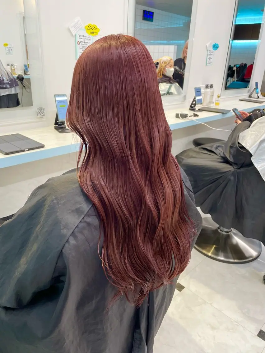 カラー ヘアカラー トリートメント ヘッドスパ ヘアセット 🇰🇷韓流暖色ヘア 🍒saaya🍒のヘアスタイル