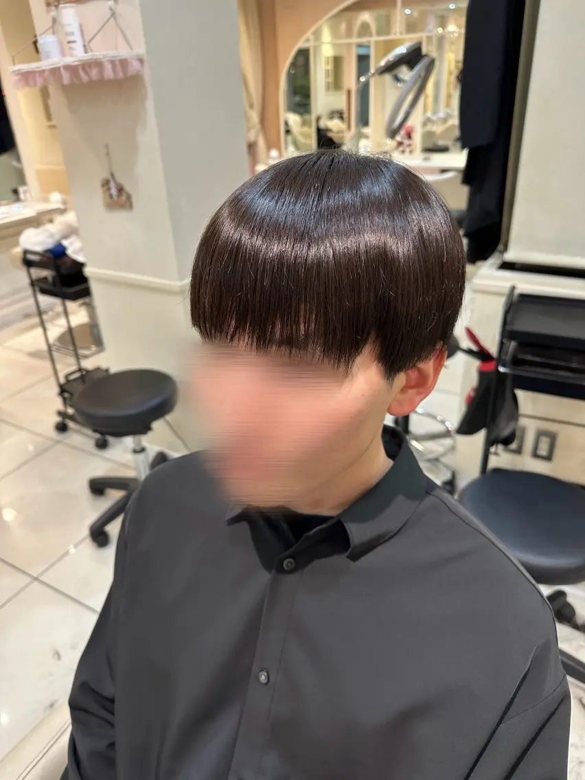 メンズ ツヤ重視 ワンカラー🫧Mioのヘアスタイル