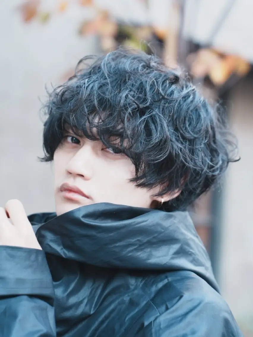 ショート パーマ メンズ メンズパーマ 似合わせカット パーマ 菅野 智敬のヘアスタイル
