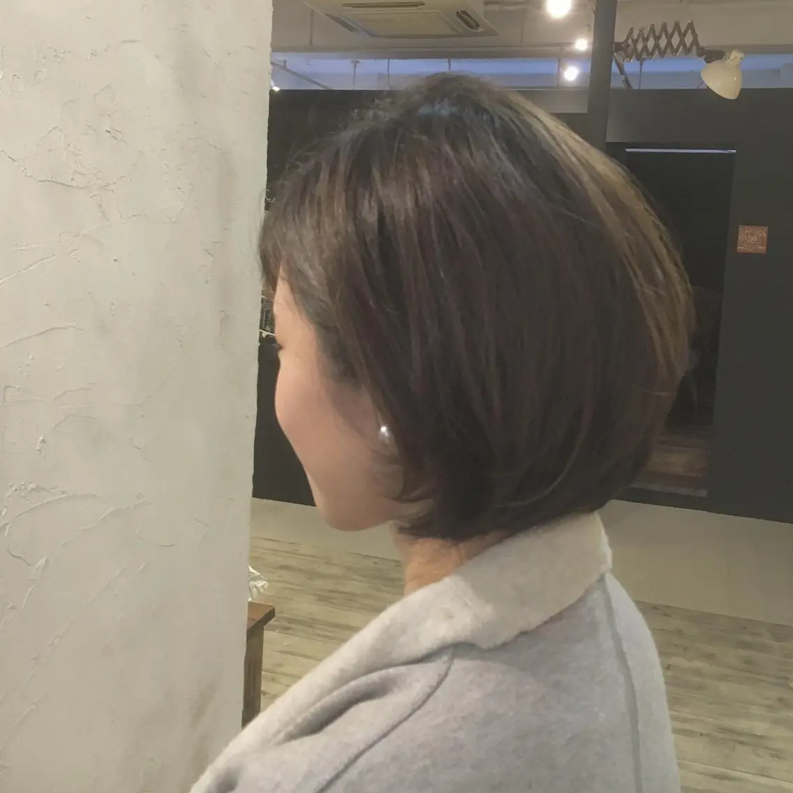 ショート カラー ボブ LoRE hair 四条河原町 西尾友里のヘアスタイル