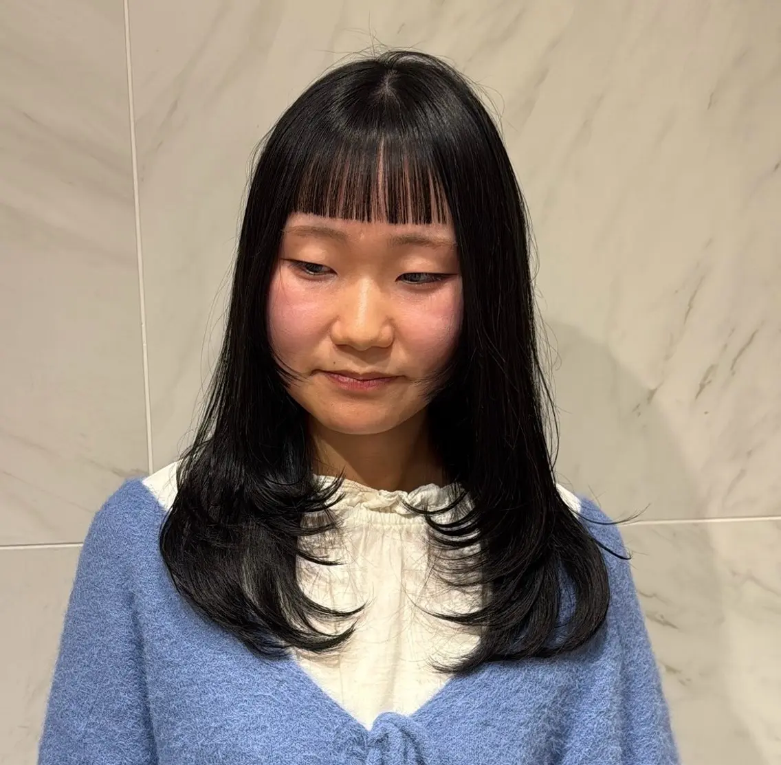 ロング カラー ヘアアレンジ ヘアカラー トリートメント ヘッドスパ 艶髪/ボブモデル 募集🫧terukaのヘアスタイル