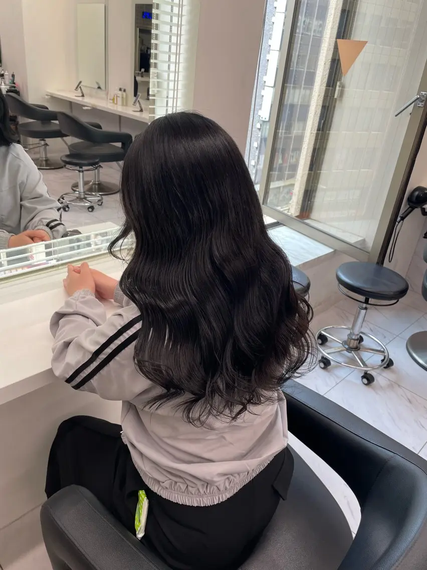 ロング カラー ヘアアレンジ ヘアカラー トリートメント ヘアセット 💗横浜美容室 💗HARUNAのヘアスタイル