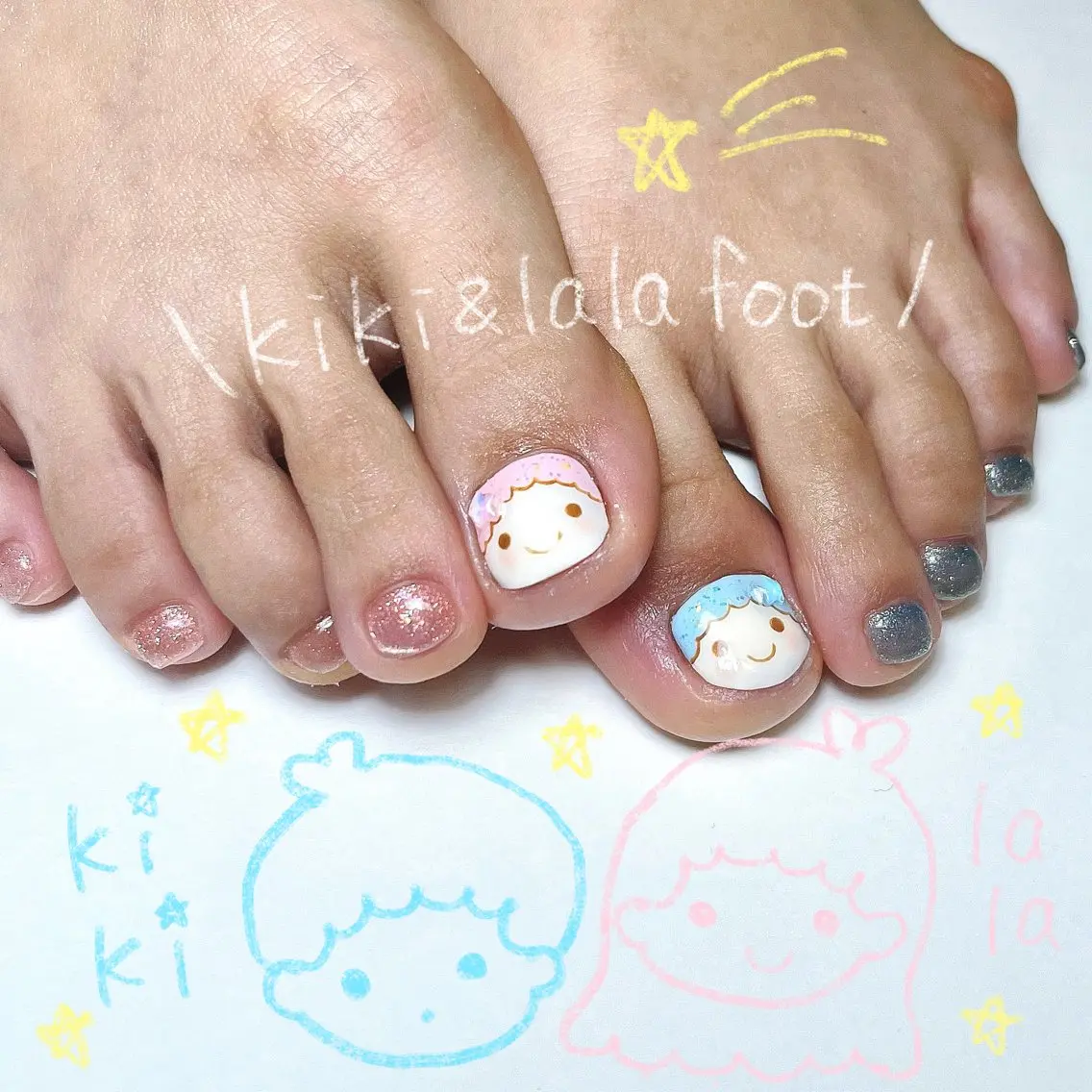 ネイル フットネイル フットネイル いちごパフェ ゆいのネイルデザイン