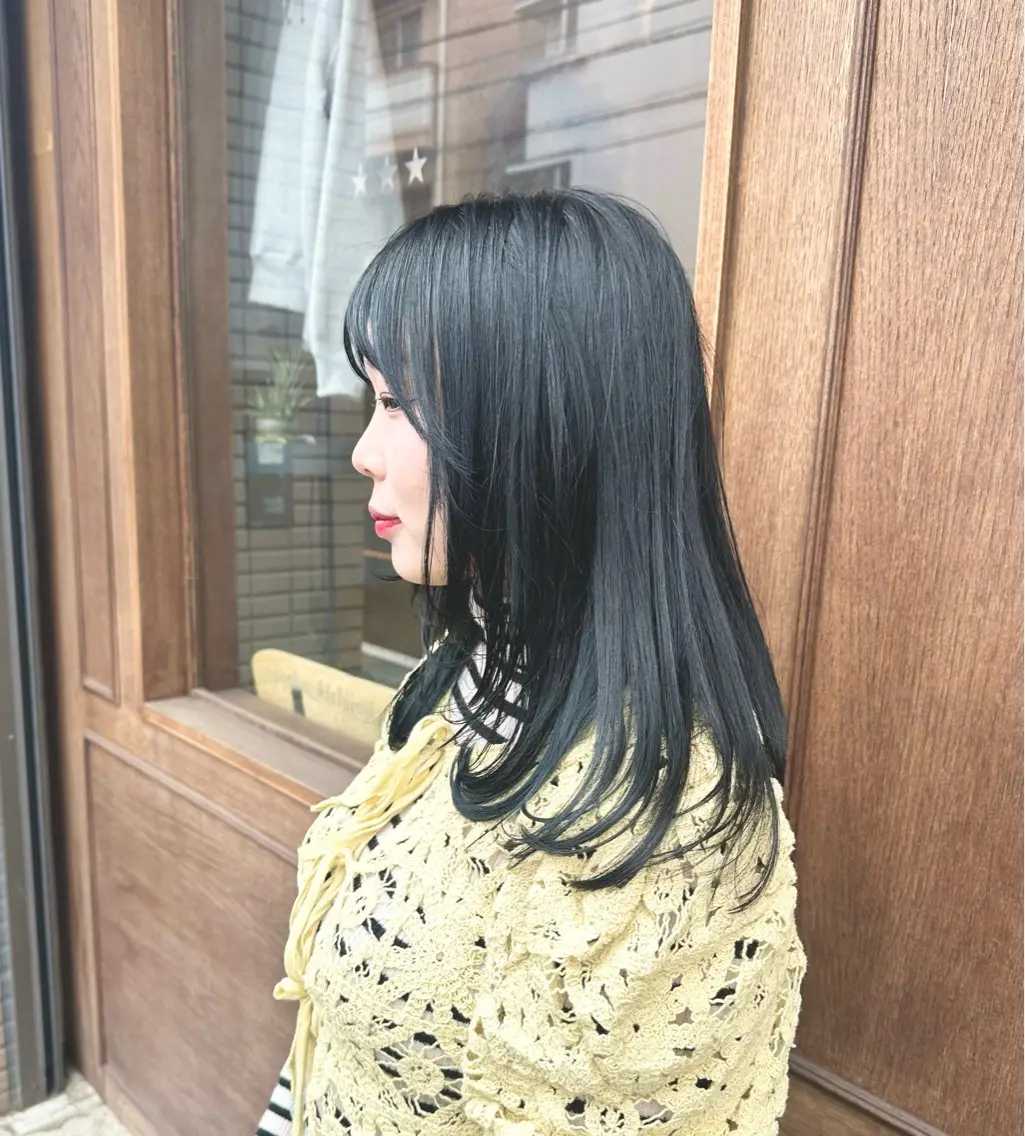 ロング 顔まわりレイヤー 顔周りカット レイヤーカット カット ヘアカラー トリートメント 🫧一気にあか抜け 🫧mayuのヘアスタイル