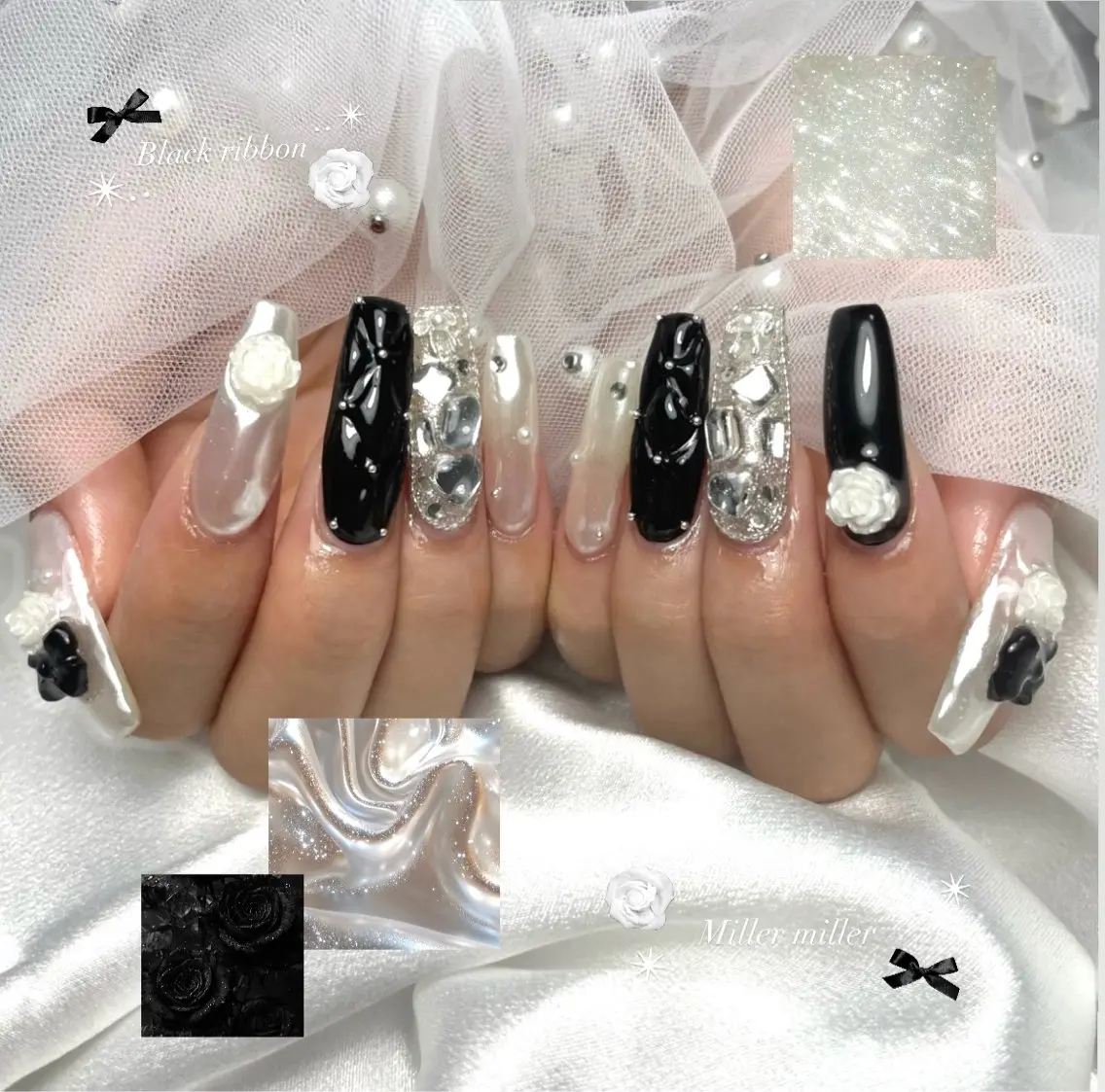 ネイル 長さ出し 持ち込み nail salon Lilásのネイルデザイン