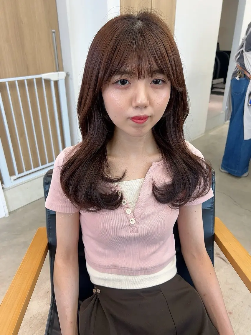 ロング くびれヘア カット ヘアカラー トリートメント vince. moekoのヘアスタイル