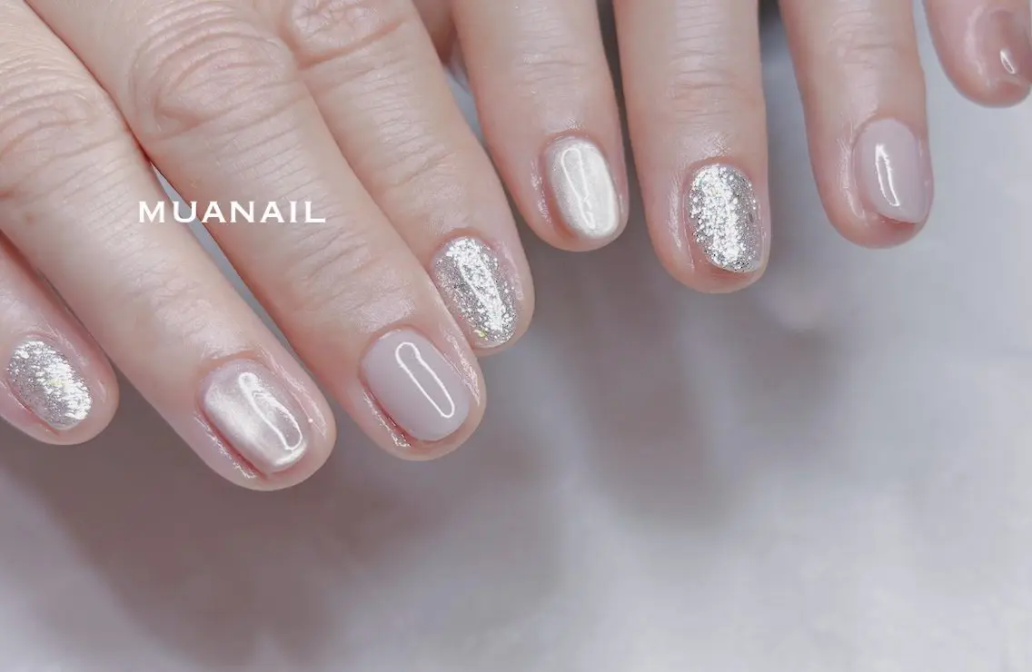 ネイル マグネットネイル シンプルネイル ハンドネイル mua nail mikiのネイルデザイン