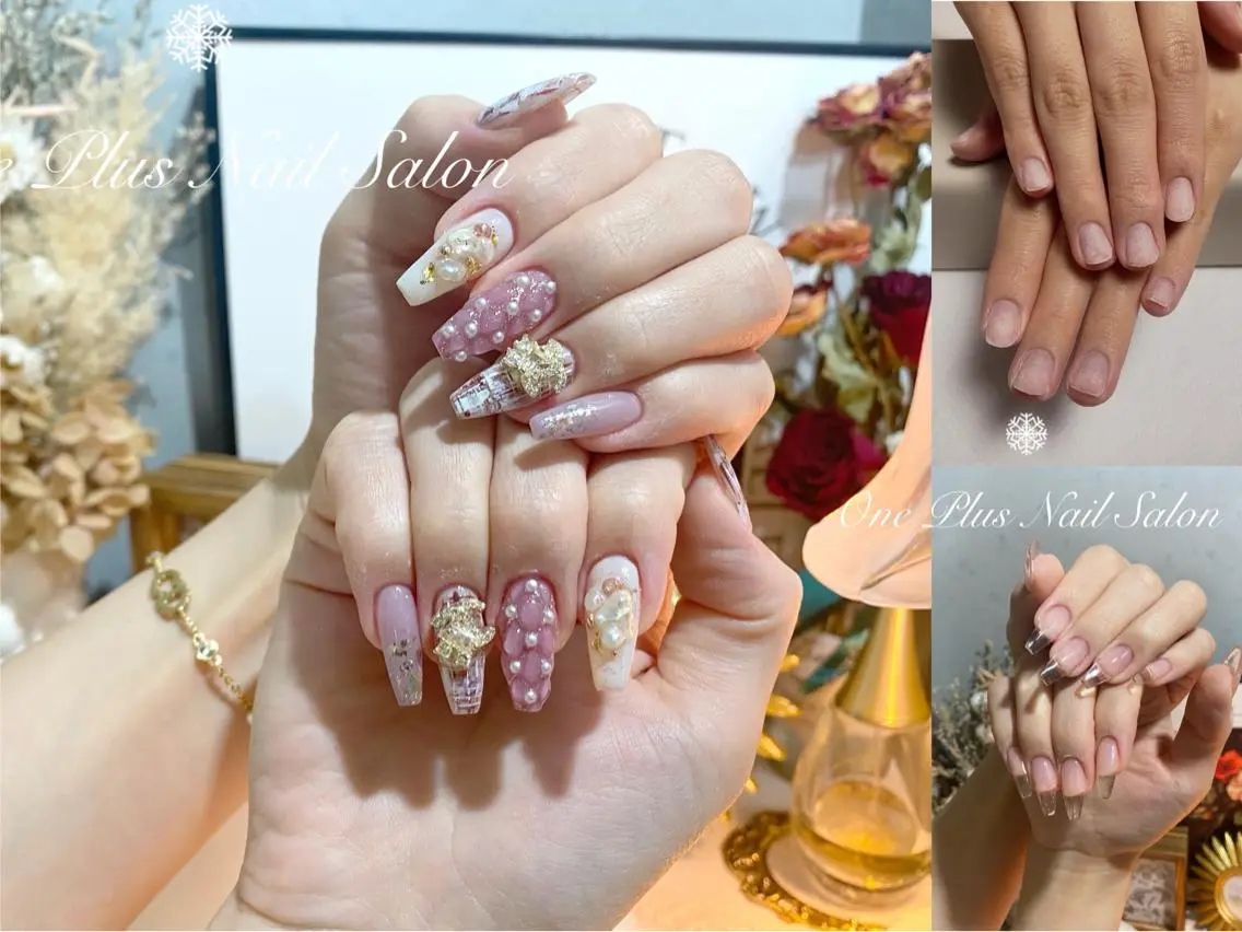 ロング カラー ネイル スカルプネイル One Plus Nail Salonのネイルデザイン