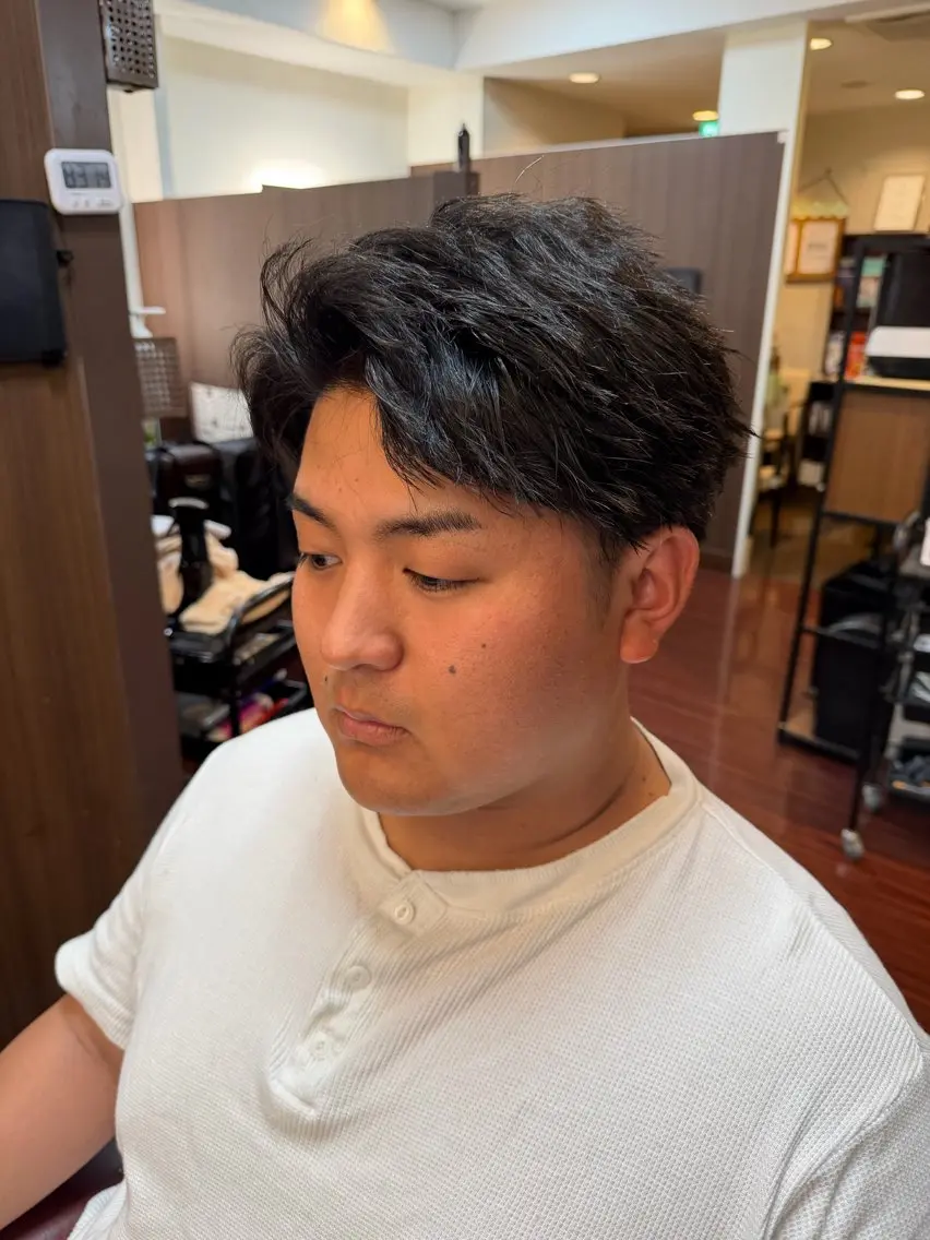 ショート メンズ カット ヘアセット 糸山 仁のヘアスタイル