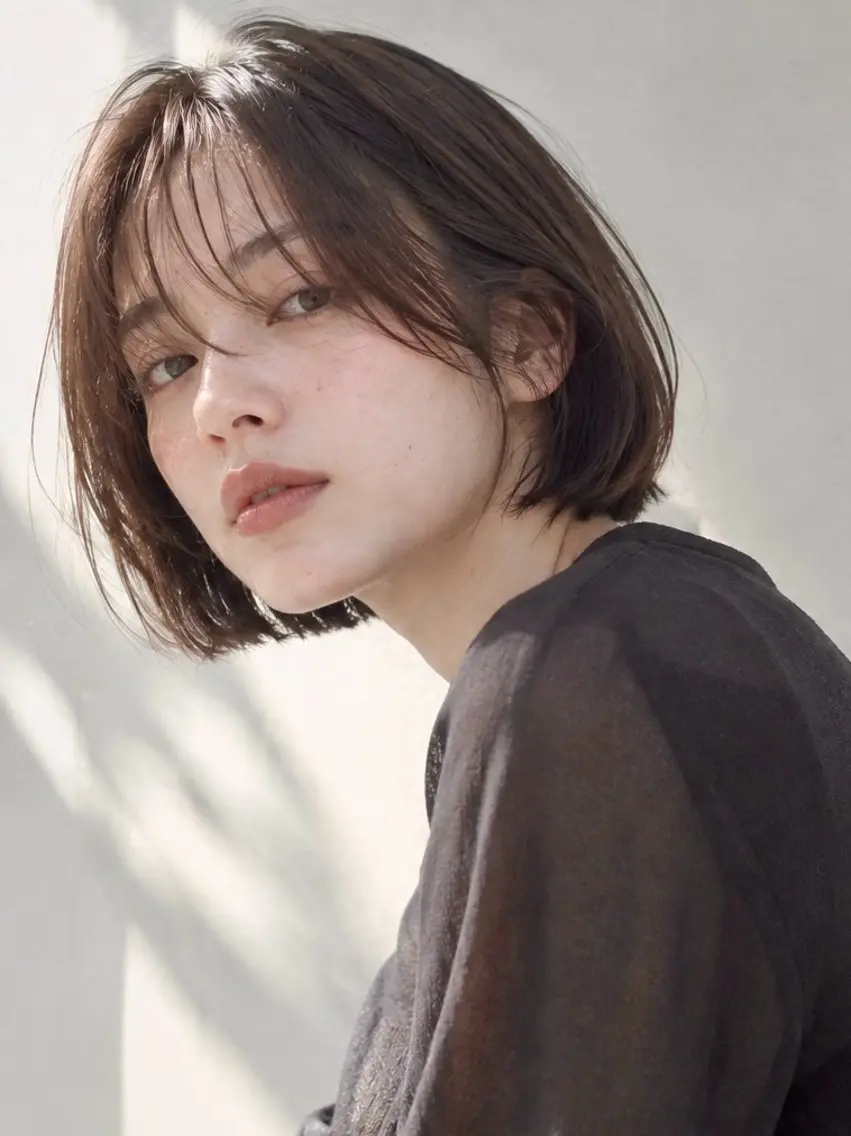 ショート カラー 透明感カラー ボブ カット ヘアカラー トリートメント LOVESTOIKE 堂本のヘアスタイル